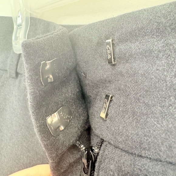 JUDITH & CHARLES Grey Pleated Straight Leg Trousers High Rise Womens 10 Career - Picture 4 of 8